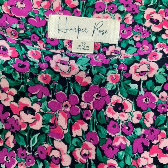 Women's Harper Rose Ruffle Sleeve & Skirt Ditsy Floral Print Mini Dress - Picture 4 of 8